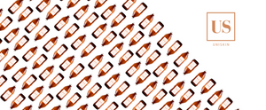 Several bottles of UNISKIN Vitamin C Detox Natural Cleanser displayed in an oblique way. The logo of uniSkin is on the top right corner and a "Shop now" button is below the logo.